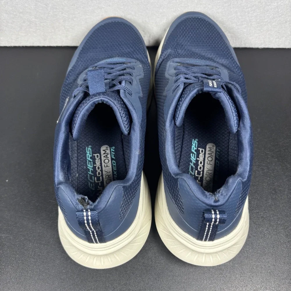Skechers Mens Edgeride Rekze Navy Blue Sneakers Size 12 Mesh Athletic 232835
